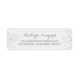 Etiqueta Boda blanco elegante del aliento del bebé