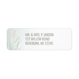 Etiqueta Boda Botánico Costero