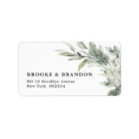 Boda Botánico Minimalista de Eucalipto Verde Sage