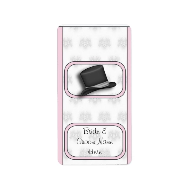 Etiqueta Boda Bridal Hershey Mini Candy Wrapper Labs (Frente)