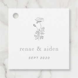 Etiqueta Boda bucal, floral