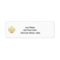 Boda Celta Faux Gold Knot Cross