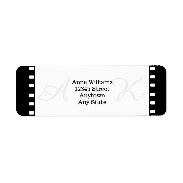 Etiqueta Boda Con Un Tema De Película (Frente)