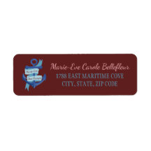 Boda de ancla azul Bonito