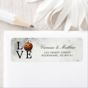 Etiqueta Boda de Calabaza de Amor