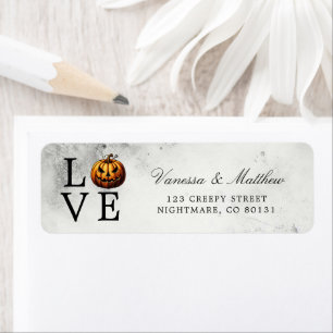 Etiqueta Boda de Calabaza de Amor