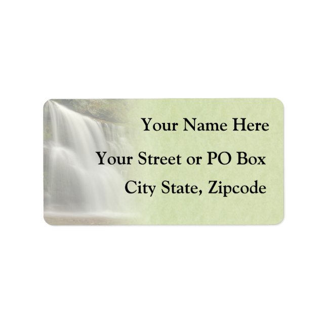 Etiqueta Boda de cascada (Frente)