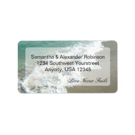 Etiqueta Boda de destino de playa panorámica