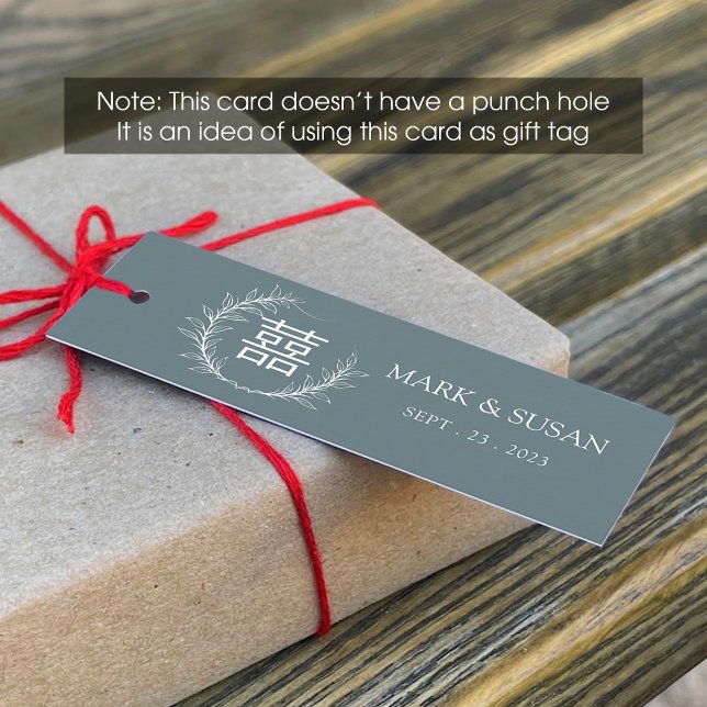 Etiqueta Boda de doble felicidad china (1 x 3 pulg (Subido por el creador)