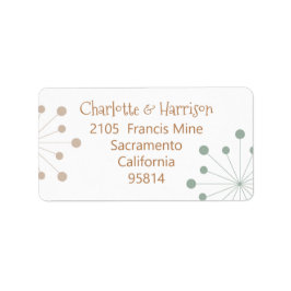 Etiqueta Boda de estreno atómico de mediados de siglo moder