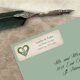 Etiqueta Boda de Fantasía de Viking Celtic