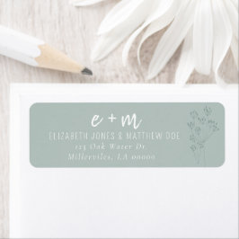 Etiqueta Boda de Floristería