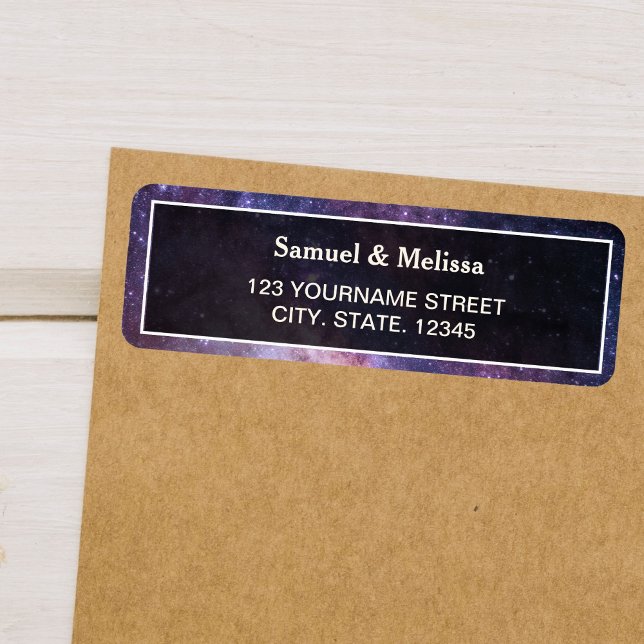 Etiqueta Boda de galaxia universal en el espacio ultraterre (Subido por el creador)