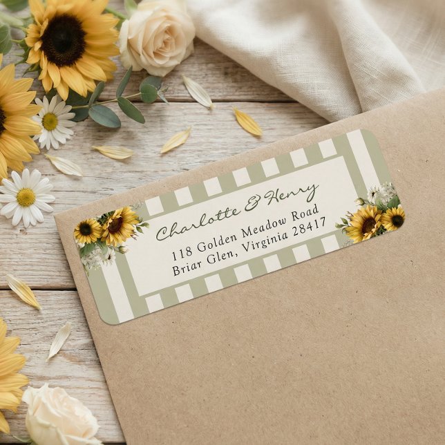 Etiqueta Boda de Girasoles (Subido por el creador)