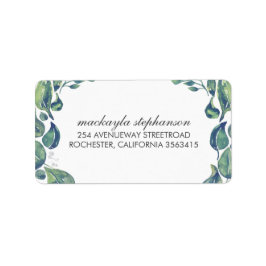 Etiqueta Boda de Leaves Laurel Wreath