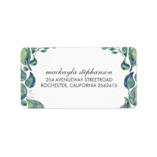 Etiqueta Boda de Leaves Laurel Wreath
