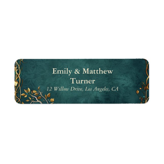 Etiqueta Boda de Majestad de la Tierra Media (Frente)