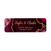 Boda de mármol rojo y oro agado