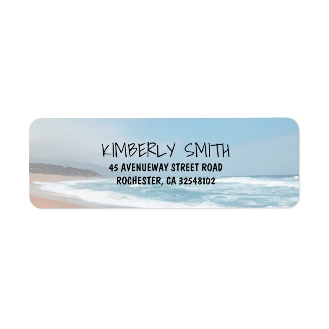 Etiqueta Boda de playa (Frente)