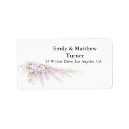 Etiqueta Boda de Regencia Wisteria