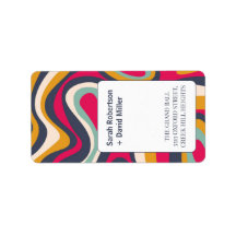 Boda de resumen negrita vibrante