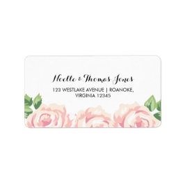 Etiqueta Boda de Rosas de época