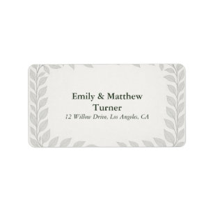 Etiqueta Boda de Silverleaf Elven