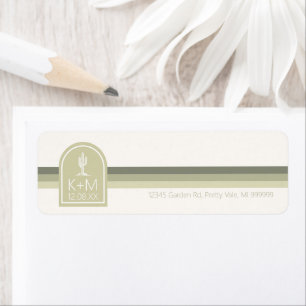 Etiqueta Boda de vibraciones del desierto Sage Ivory ID1019