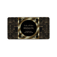 Boda del Royal Gold Black Art Deco 20