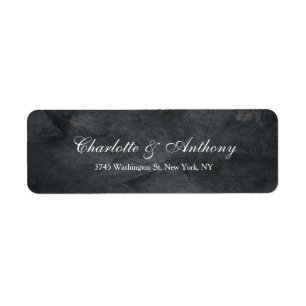 Etiqueta Boda elegante creativo gris Minimalista