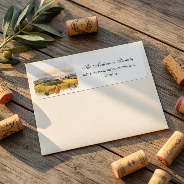 Etiqueta Boda en viñedo toscano (Subido por el creador)