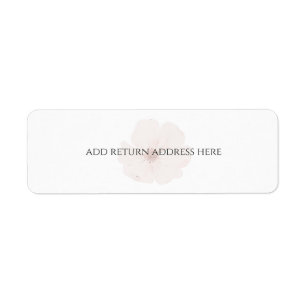 Etiqueta Boda floral de jardín minimal personalizada con to