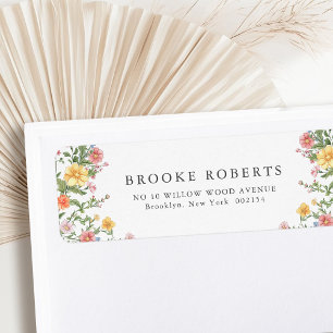 Etiqueta Boda floral del Jardín de primavera del Pastel sua