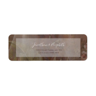Etiqueta Boda Floral Malhumorada Vellum