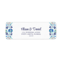 Boda Floral Tradicional de Talavera Azul