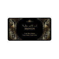 Boda Glam Gold Art Deco Peacocks