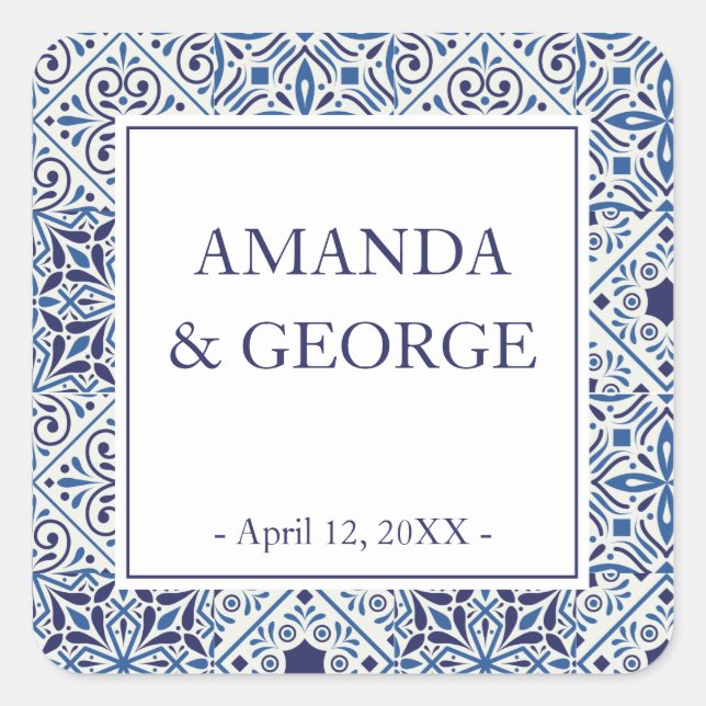 etiqueta boda hidrangea pastel y flores (Anverso)