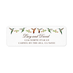 Etiqueta Boda Hummingbird