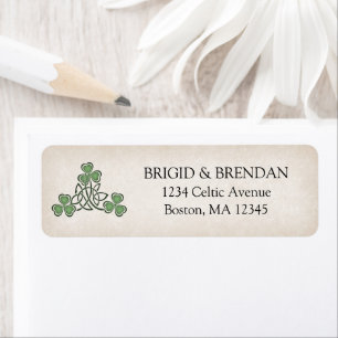 Etiqueta Boda irlandés de St. Patrick