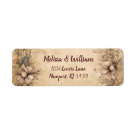 Etiqueta Boda italiano de época