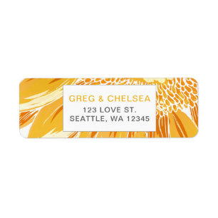 Etiqueta Boda moderno SunFlower