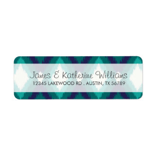Etiqueta Boda moderno Tribal Ikat Chevron