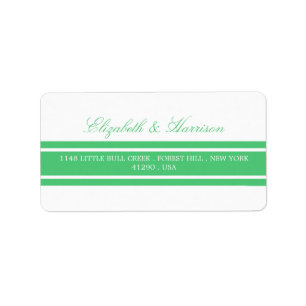 Etiqueta Boda moderno verde esmeralda