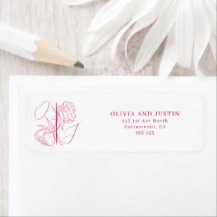 Etiqueta Boda Peony Elegance
