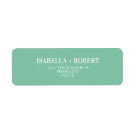 Etiqueta Boda personalizado clásico de Mint