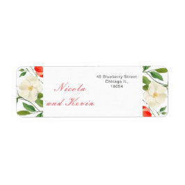 Etiqueta Boda Primaria Tulips y Daffodils