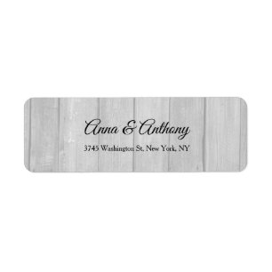 Etiqueta Boda Profesional Gris creativo elegante llano