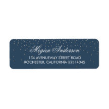 Boda Purpurina Navy Gold