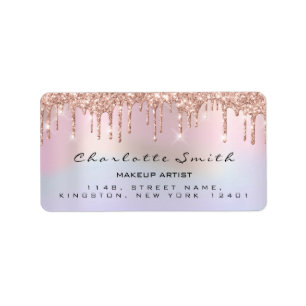 Etiqueta Boda RSVP Dris Rosa Holograph Ombre