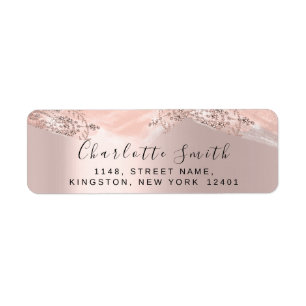Etiqueta Boda RSVP Novia Rosa Quinceanera Sweet16th